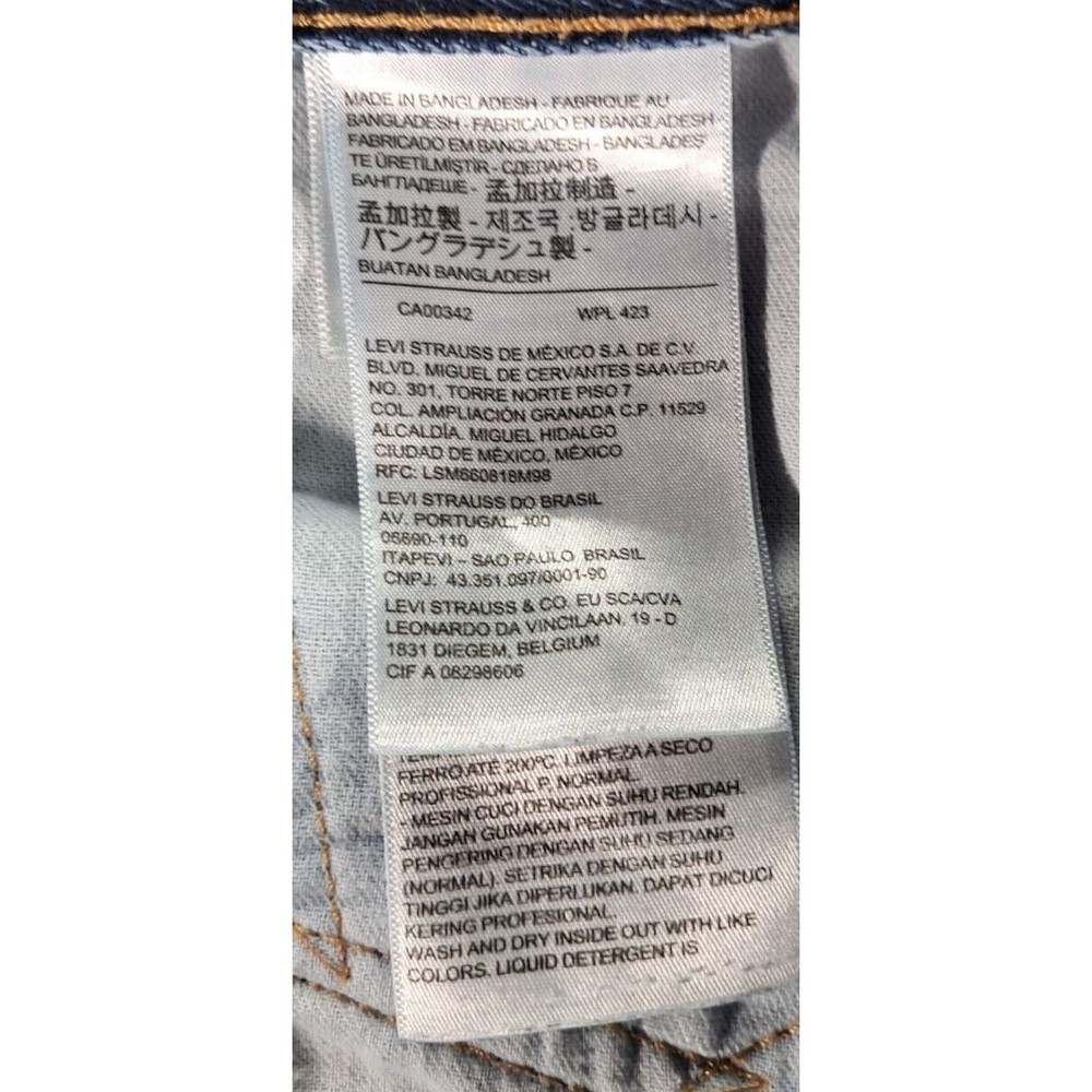 Levi's Strauss & Co Jeans Mens Sz 42x32 550 Relaxed Fit Straight Leg Denim Blue - Picture 7 of 16